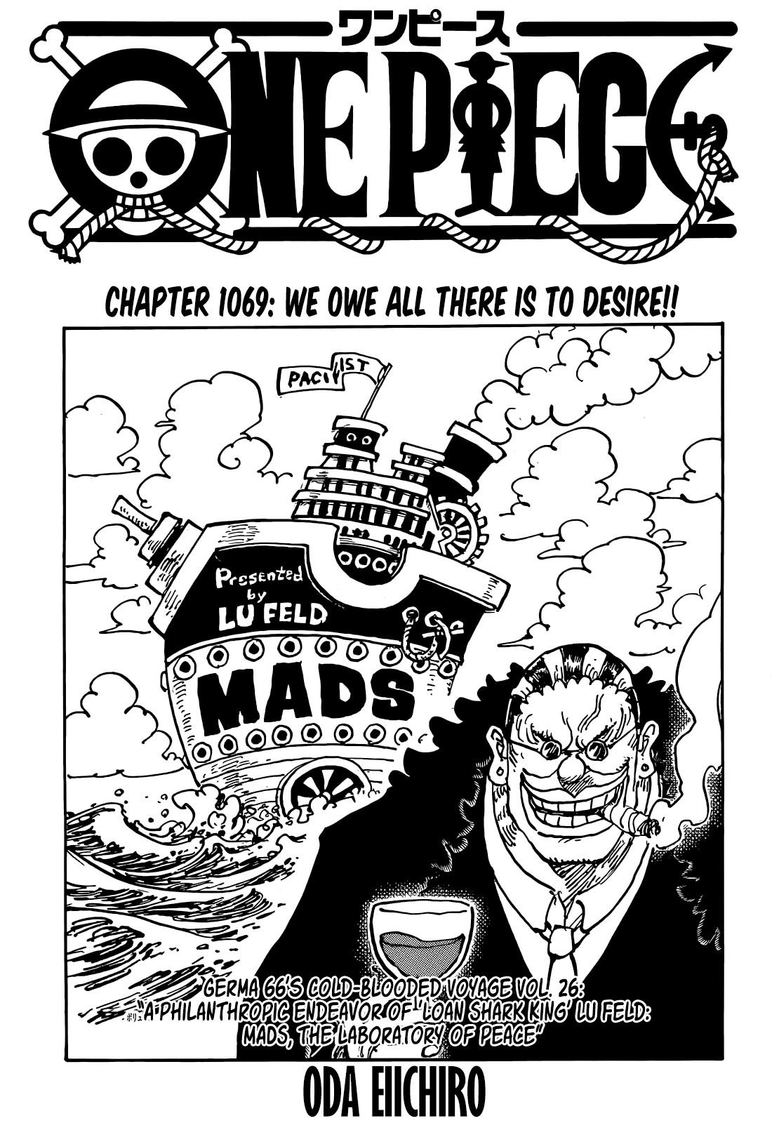 One Piece Manga Chapter 1069 page 1 - All Things Are Brought Into This World With Hope