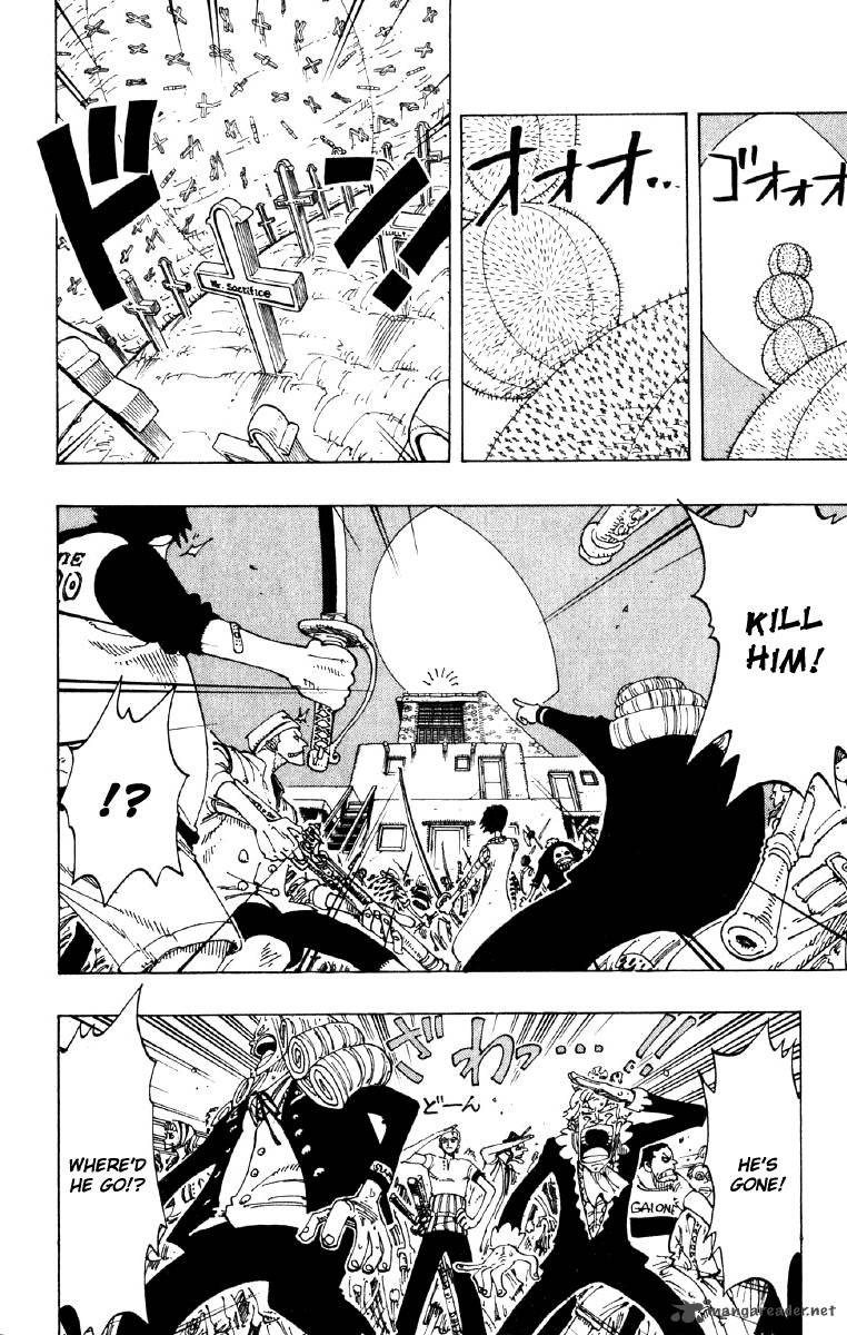 One Piece Manga Chapter 107 page 15 - Moonlight and Gravestones