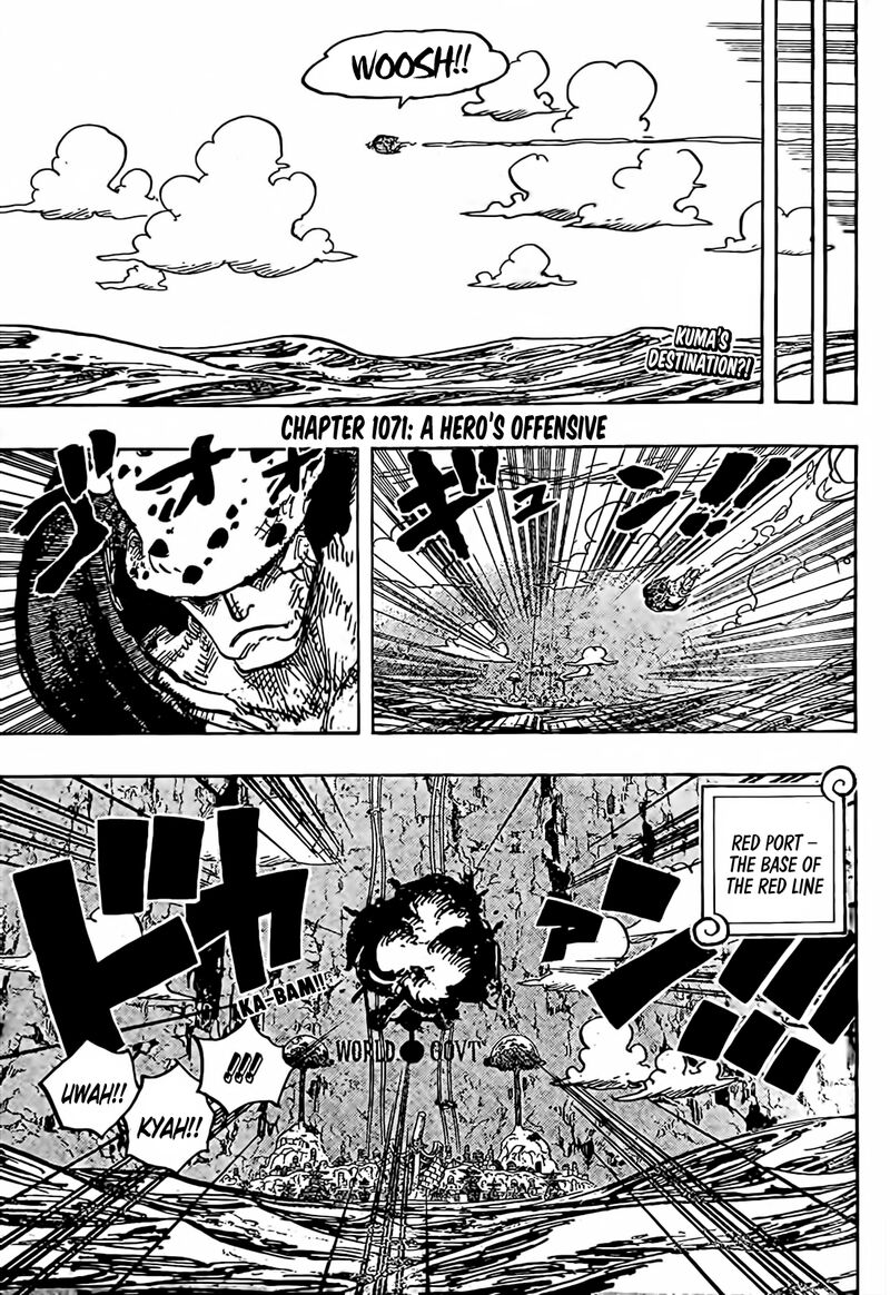 One Piece Manga Chapter 1071 page 1 - The Hero Deploys