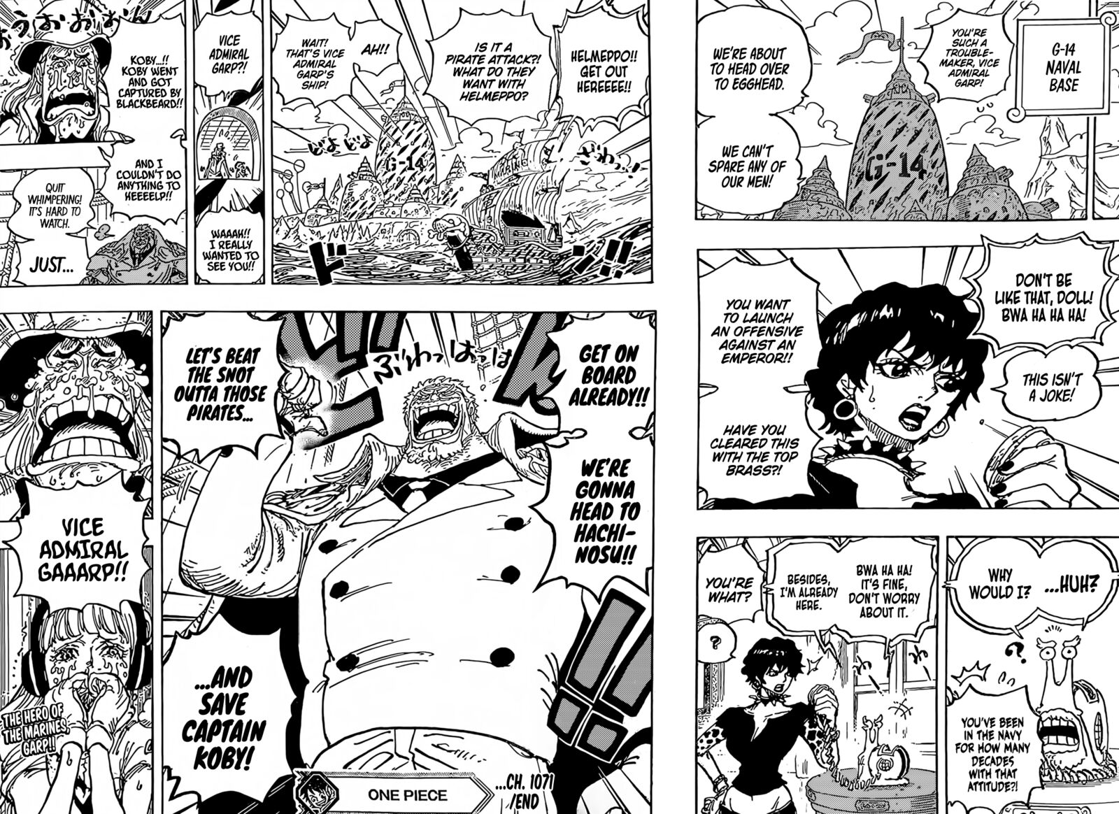One Piece Manga Chapter 1071 page 13 - The Hero Deploys