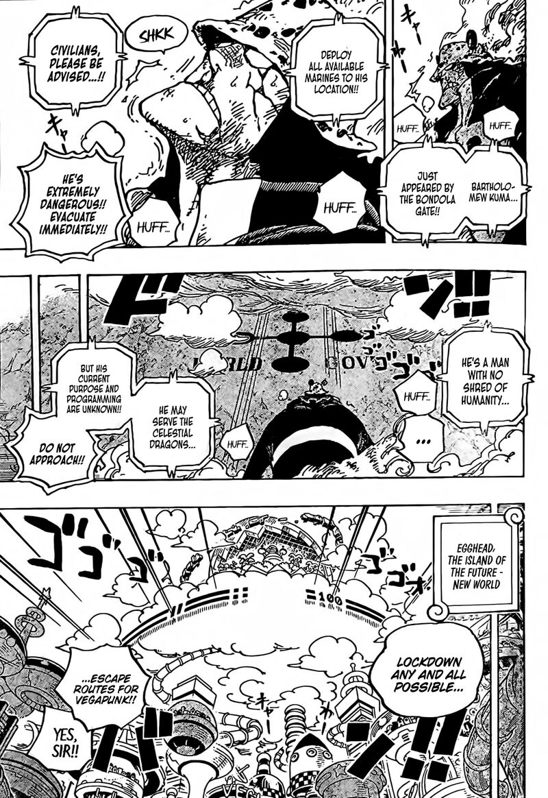 One Piece Manga Chapter 1071 page 3 - The Hero Deploys