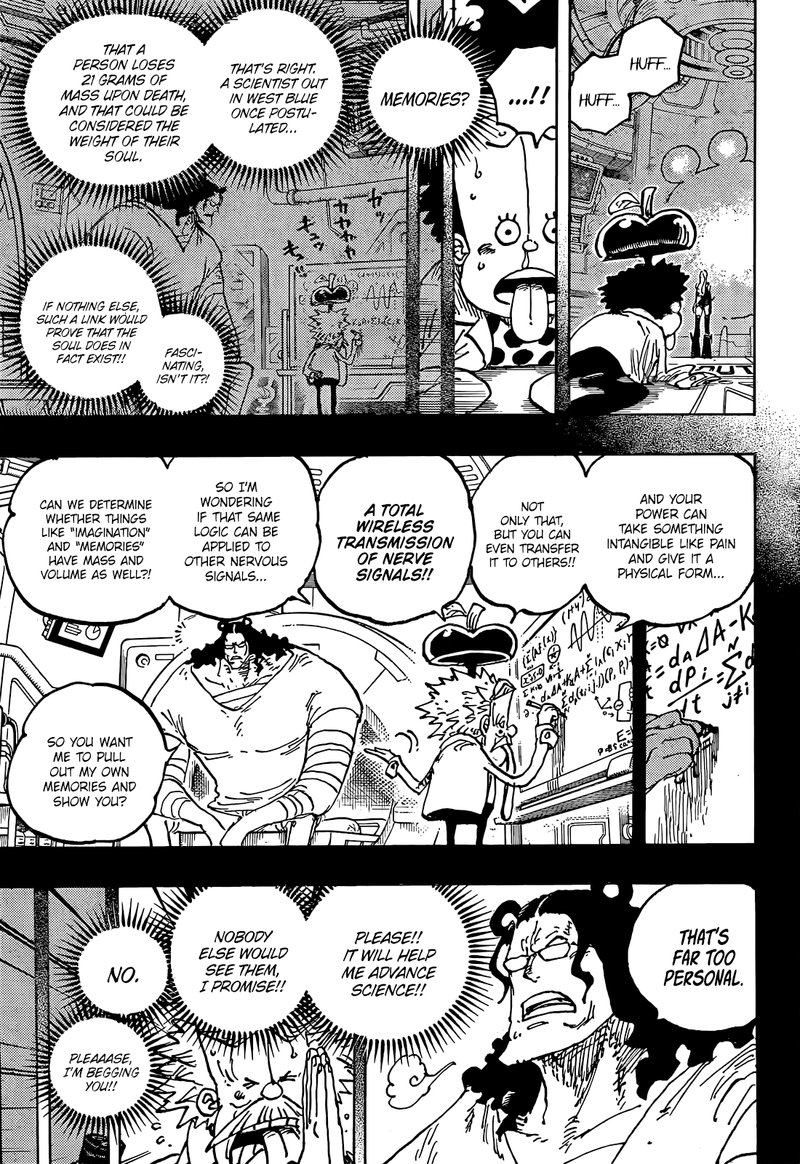 One Piece Manga Chapter 1072 page 9 - The Weight of Memory