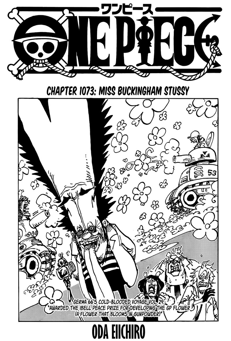 One Piece Manga Chapter 1073 page 1 - Miss Buckingham Stussy