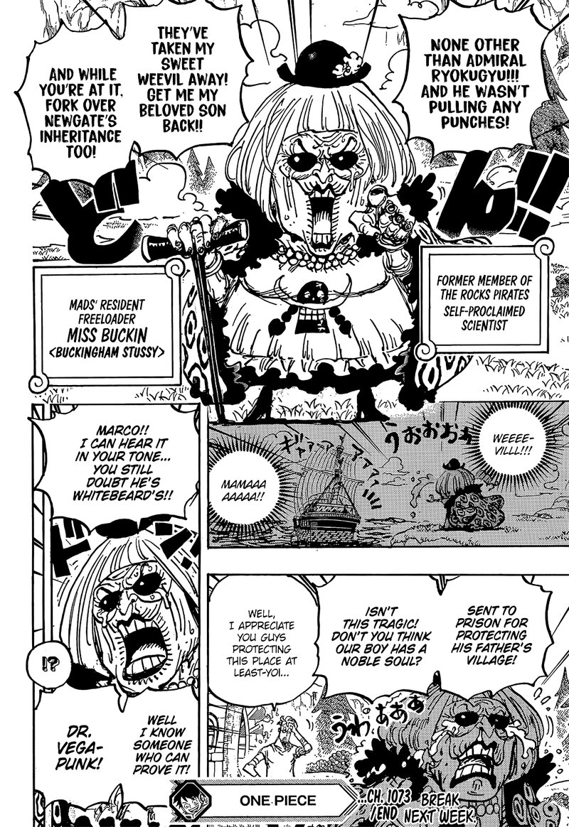 One Piece Manga Chapter 1073 page 14 - Miss Buckingham Stussy