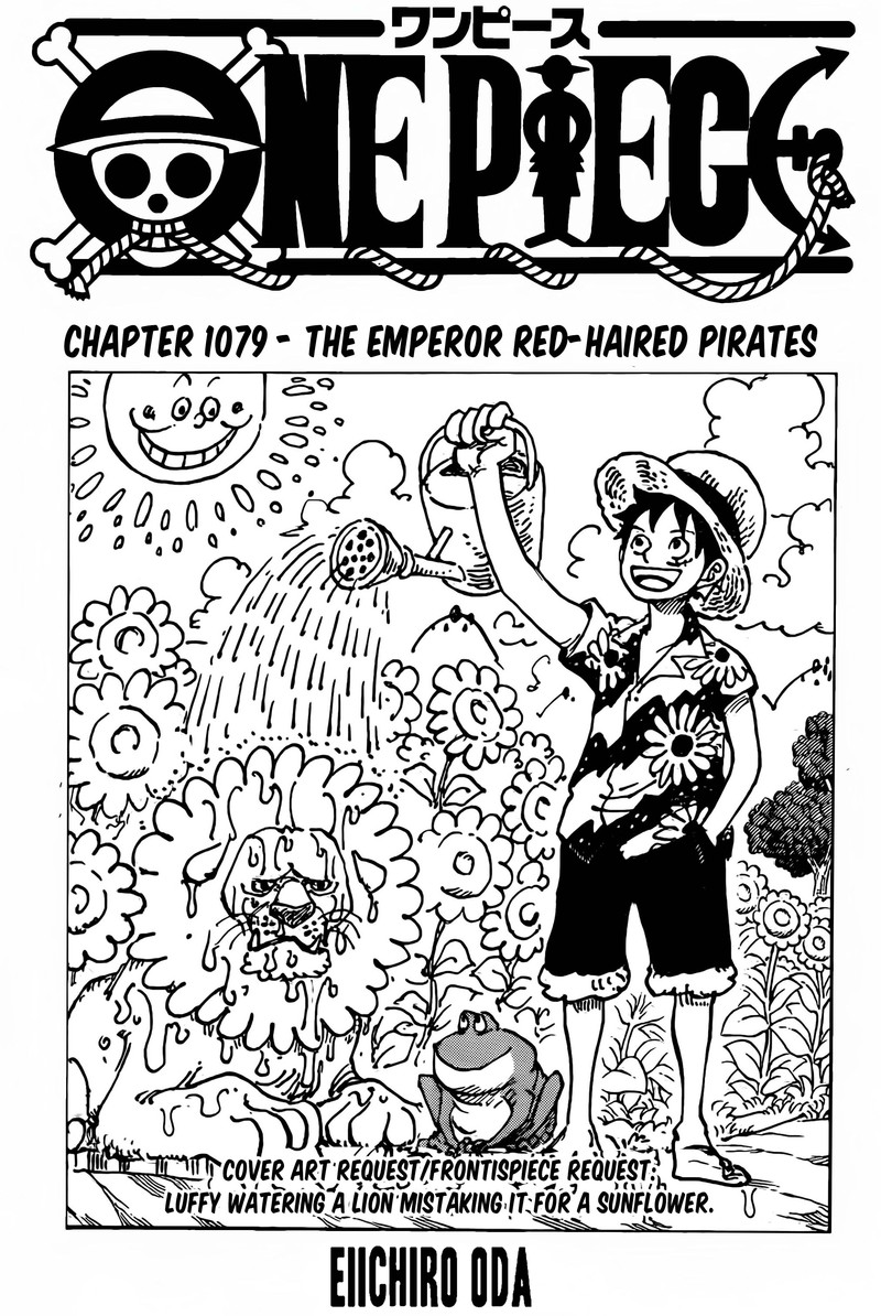 One Piece Manga Chapter 1079 page 1 - The Emperor's Crew, The Red Hair Pirates