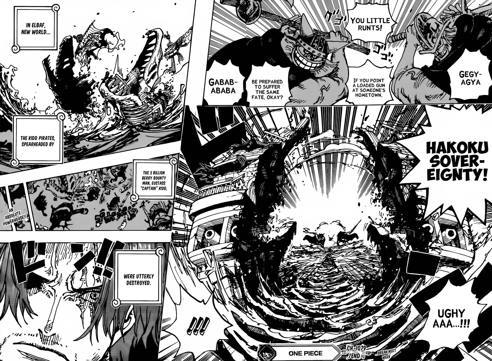 One Piece Manga Chapter 1079 page 12 - The Emperor's Crew, The Red Hair Pirates