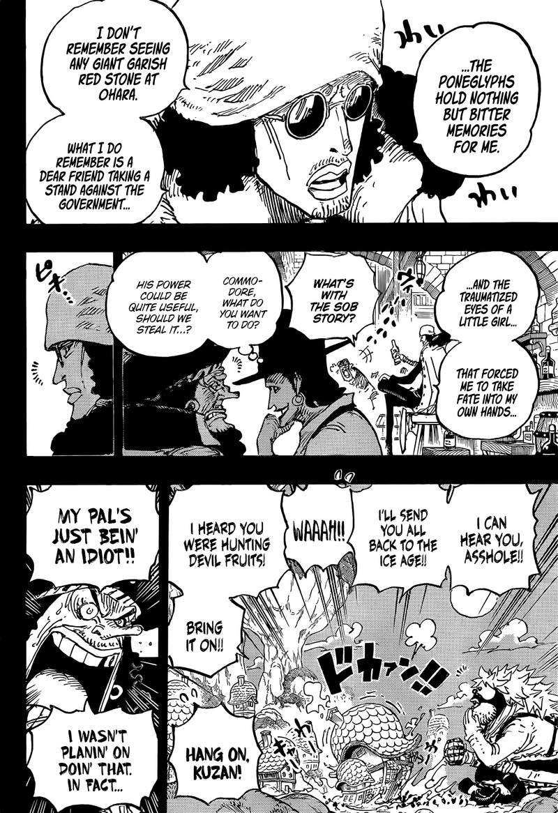 One Piece Manga Chapter 1081 page 10 - Tenth Ship Captain of the Blackbeard Pirates, Kuzan