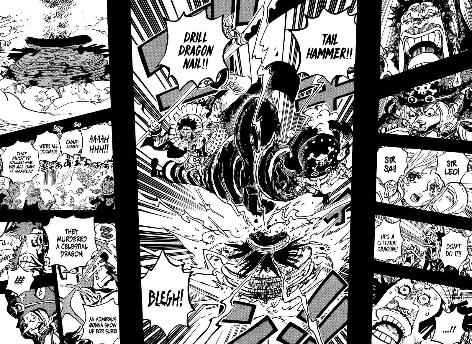 One Piece Manga Chapter 1084 page 13 - The Attempted Murder of a Celestial Dragon