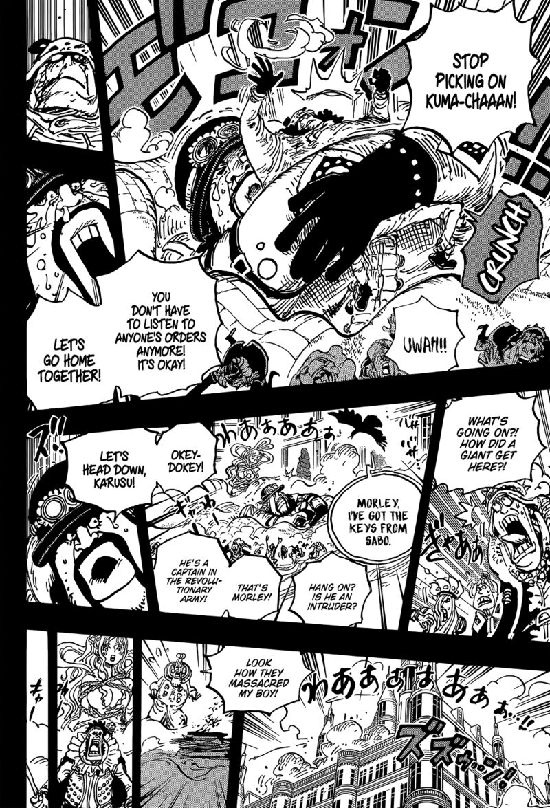 One Piece Manga Chapter 1084 page 14 - The Attempted Murder of a Celestial Dragon