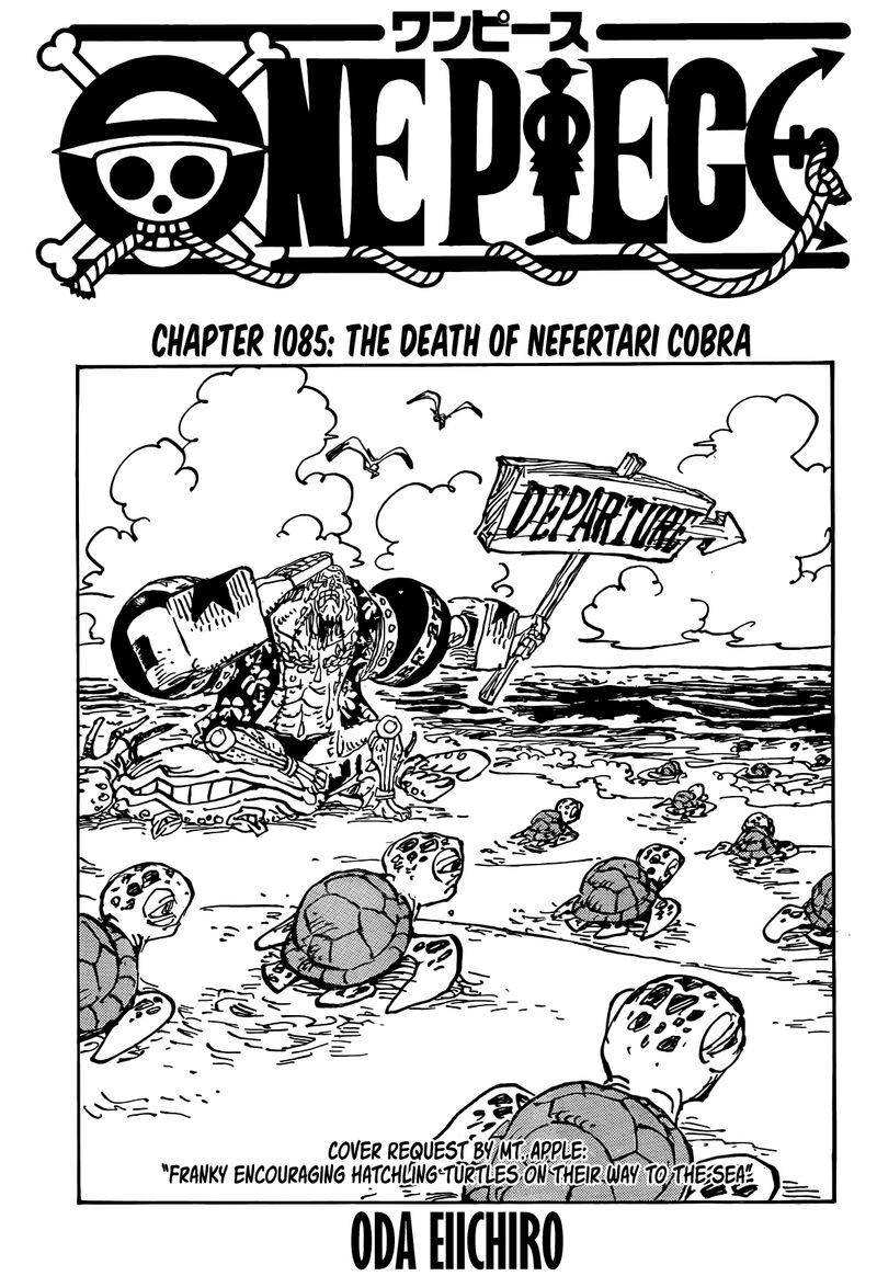 One Piece Manga Chapter 1085 page 1 - The Death of Nefertari Cobra