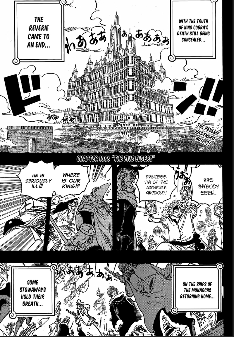 One Piece Manga Chapter 1086 page 2 - The Five Elders