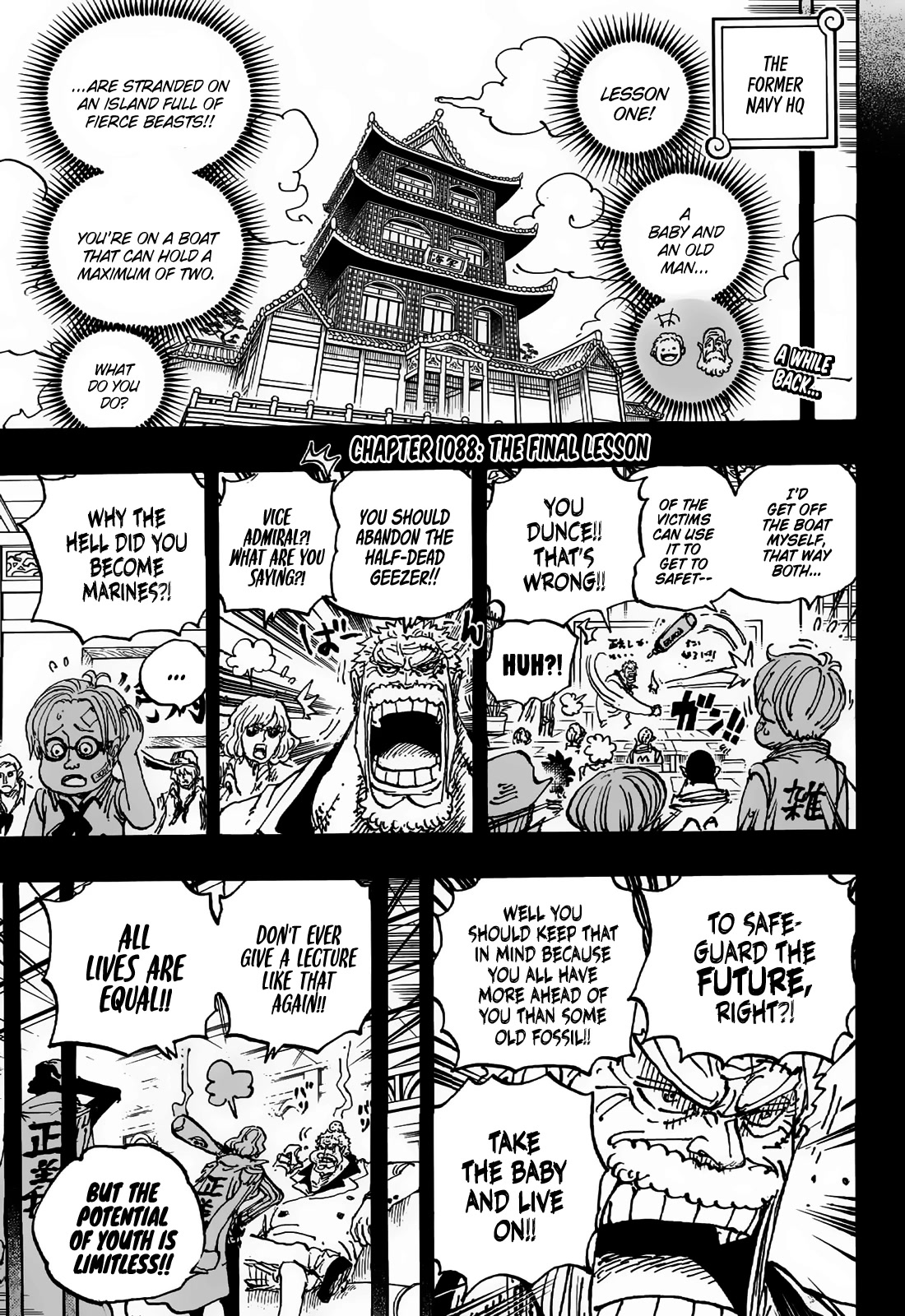 One Piece Manga Chapter 1088 page 2 - Final Lesson