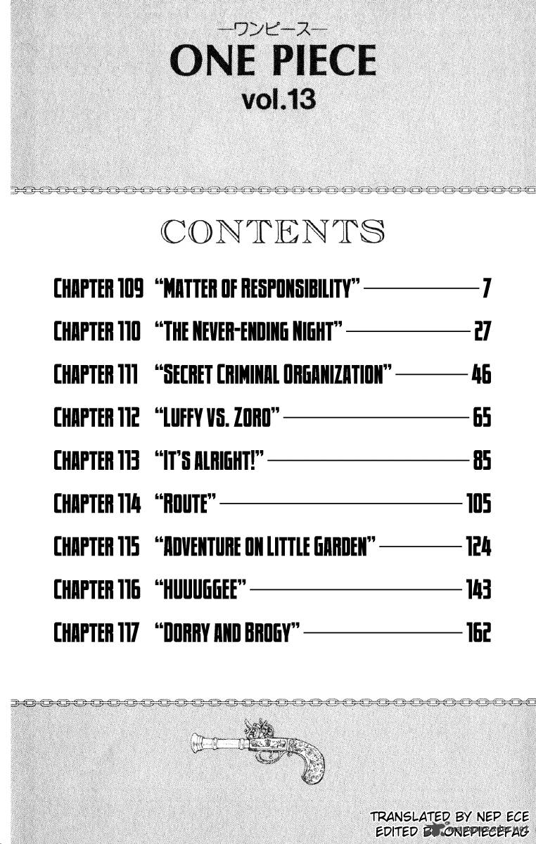 One Piece Manga Chapter 109 page 6 - Responsibility Problem