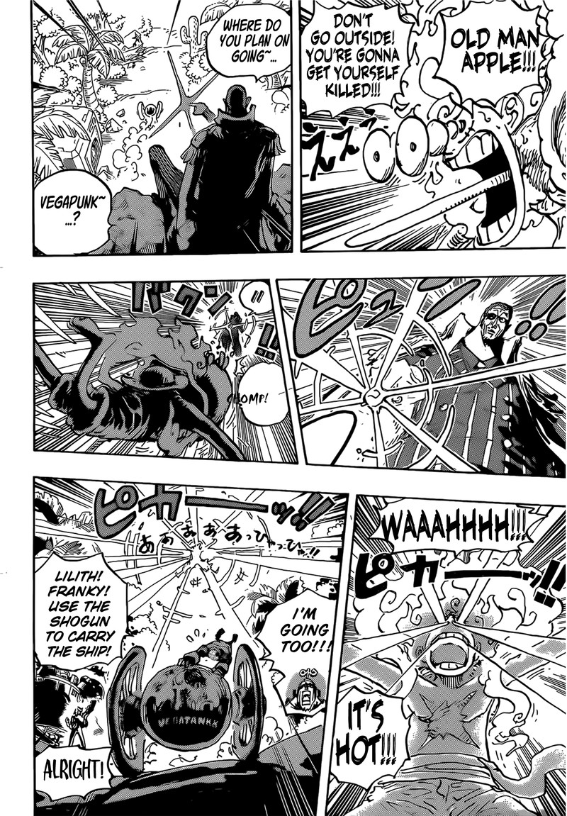 One Piece Manga Chapter 1093 page 14 - Luffy vs. Kizaru