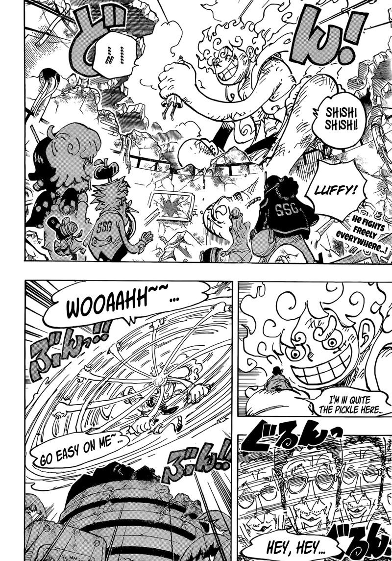 One Piece Manga Chapter 1093 page 2 - Luffy vs. Kizaru