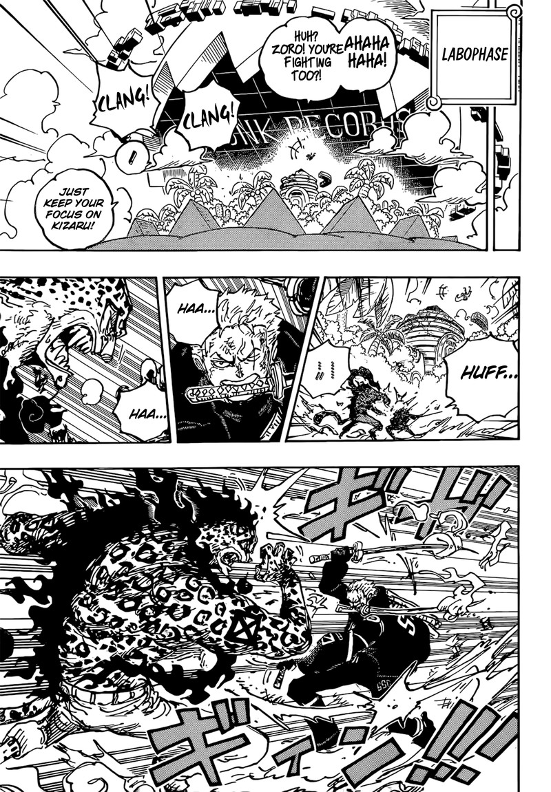 One Piece Manga Chapter 1093 page 7 - Luffy vs. Kizaru