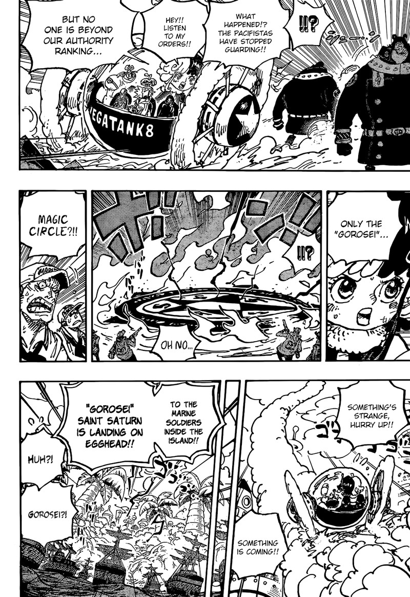 One Piece Manga Chapter 1094 page 10 - Five Elders, Warrior God of Science and Defense, Saint Jaygarcia Saturn