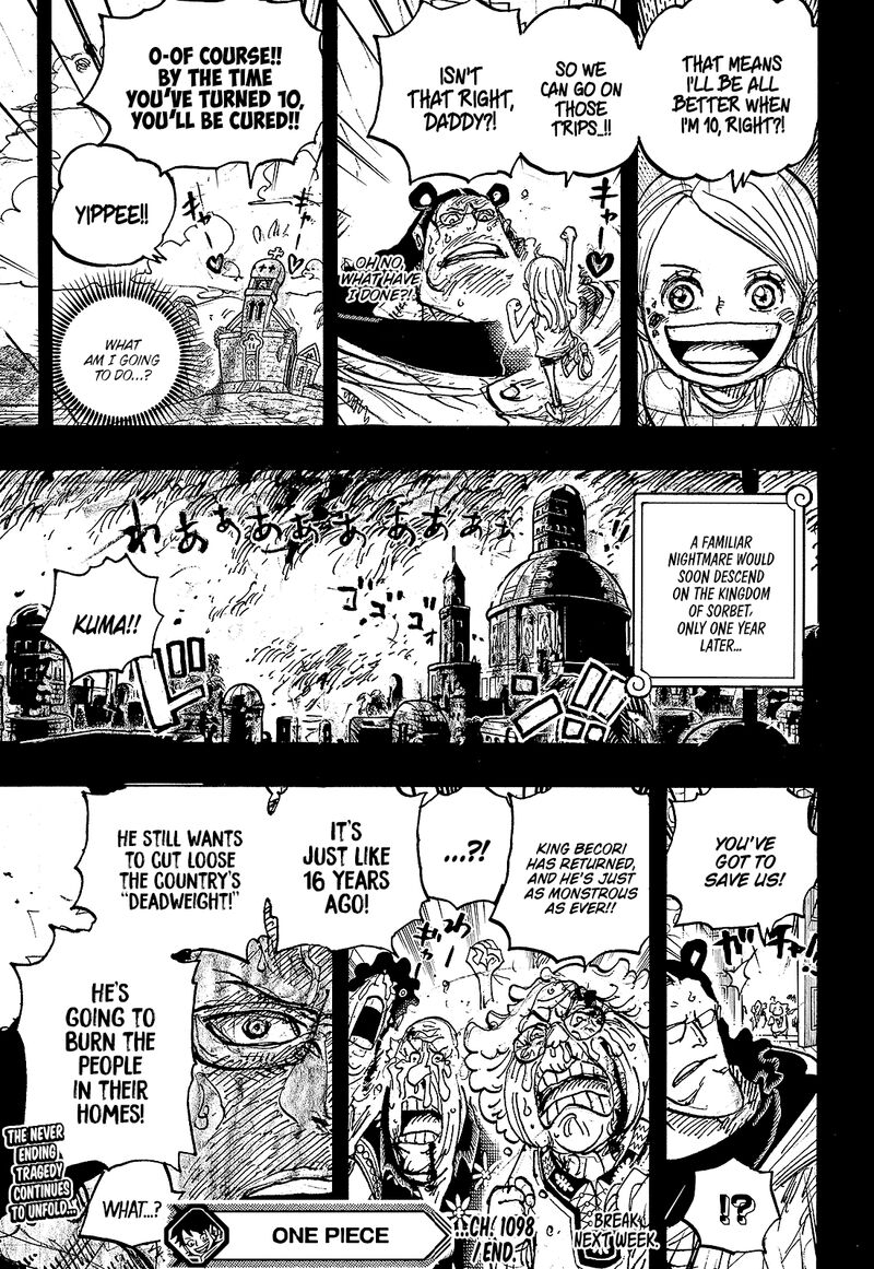 One Piece Manga Chapter 1098 page 15 - Bonney's Birth