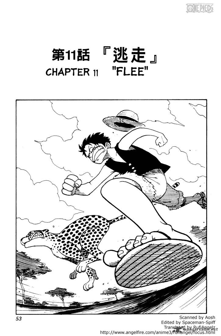 One Piece Manga Chapter 11 page 1 - Flight