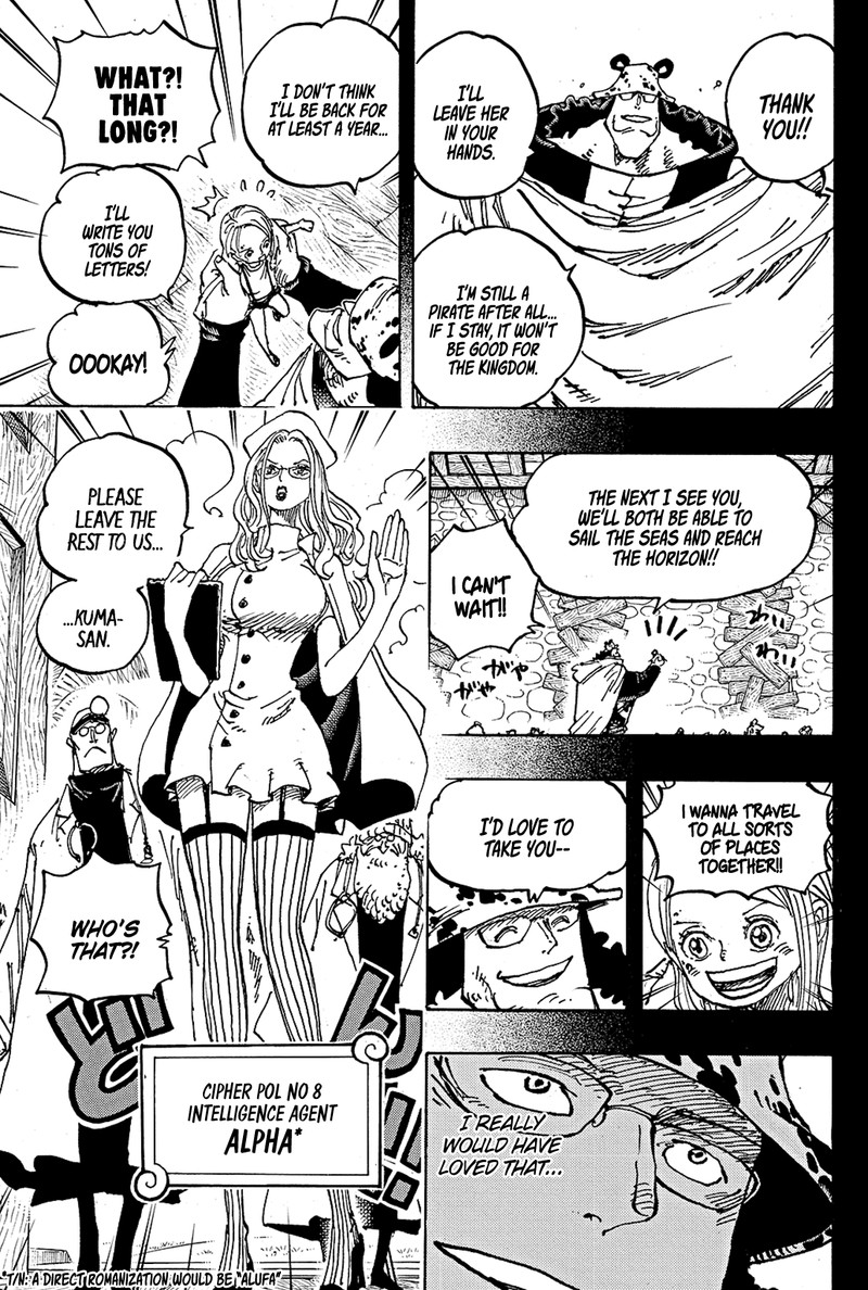 One Piece Manga Chapter 1100 page 13 - Thank You, Bonney