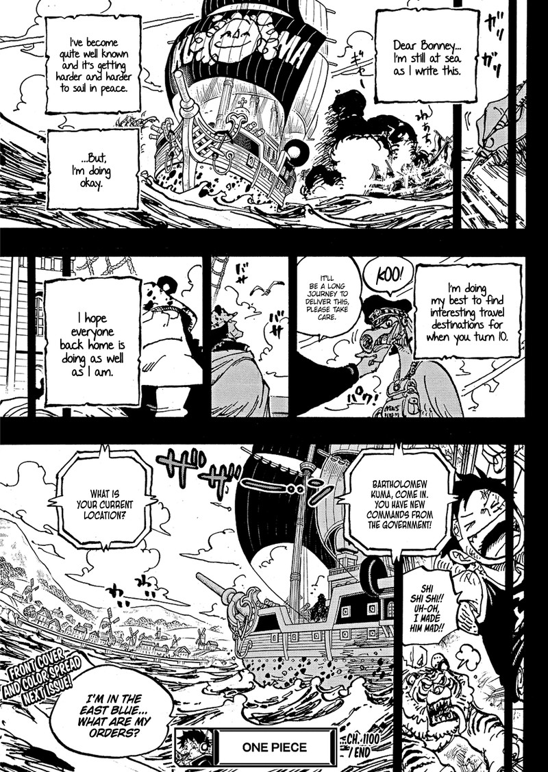 One Piece Manga Chapter 1100 page 17 - Thank You, Bonney