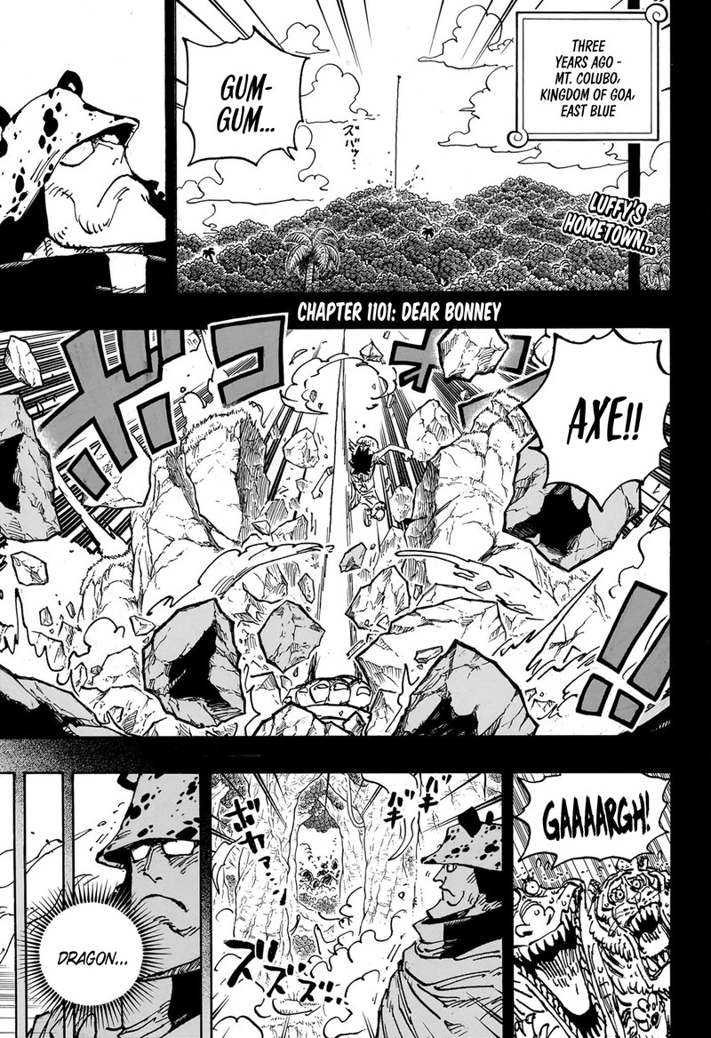 One Piece Manga Chapter 1101 page 3 - To Bonney