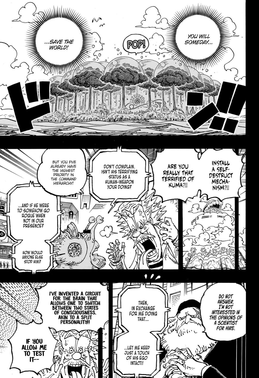 One Piece Manga Chapter 1102 page 12 - Kuma's Life