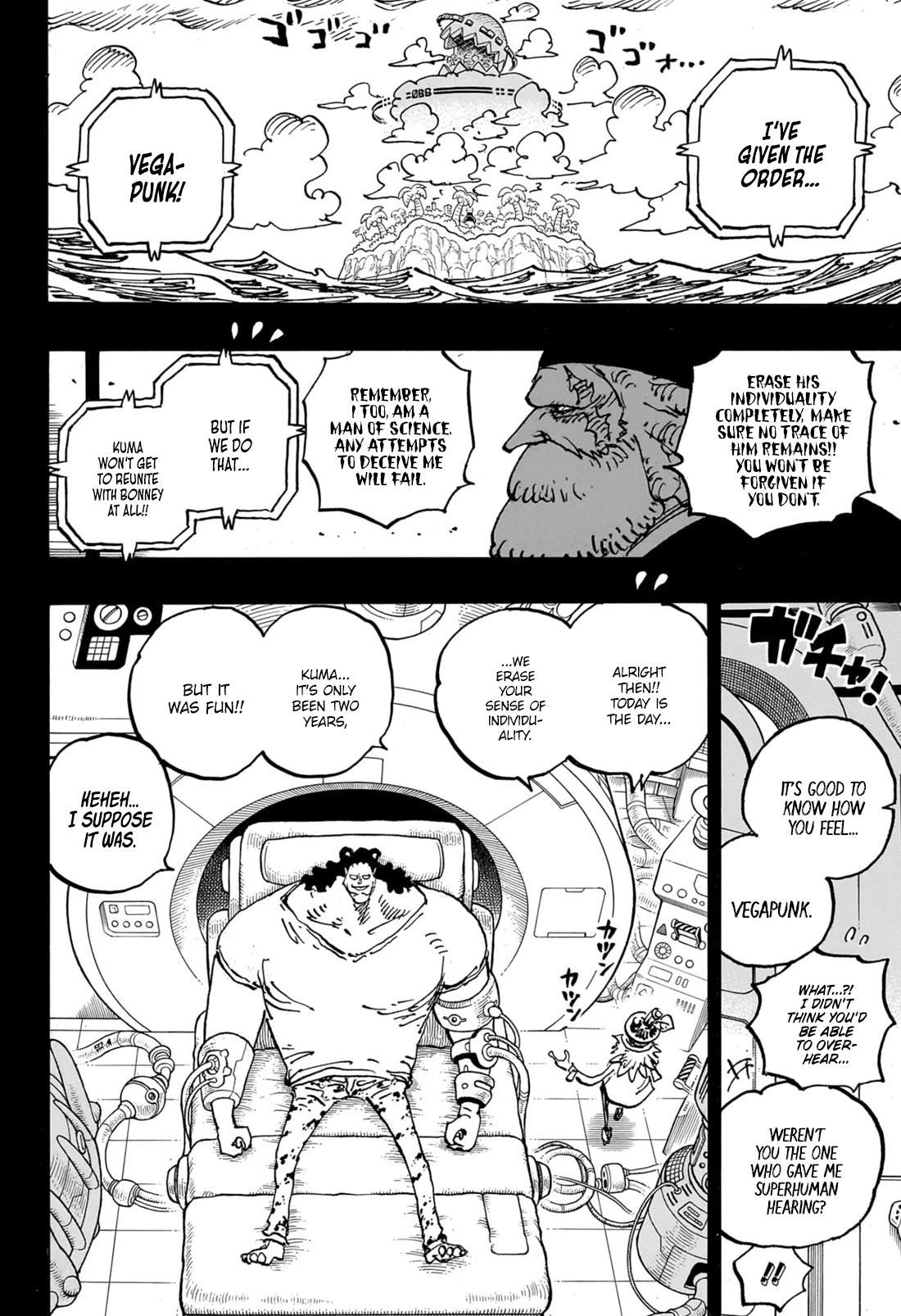 One Piece Manga Chapter 1102 page 13 - Kuma's Life