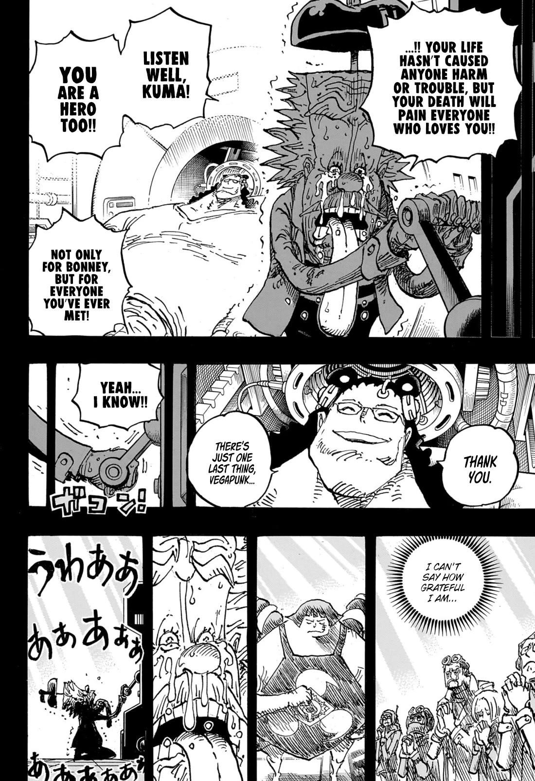 One Piece Manga Chapter 1102 page 17 - Kuma's Life