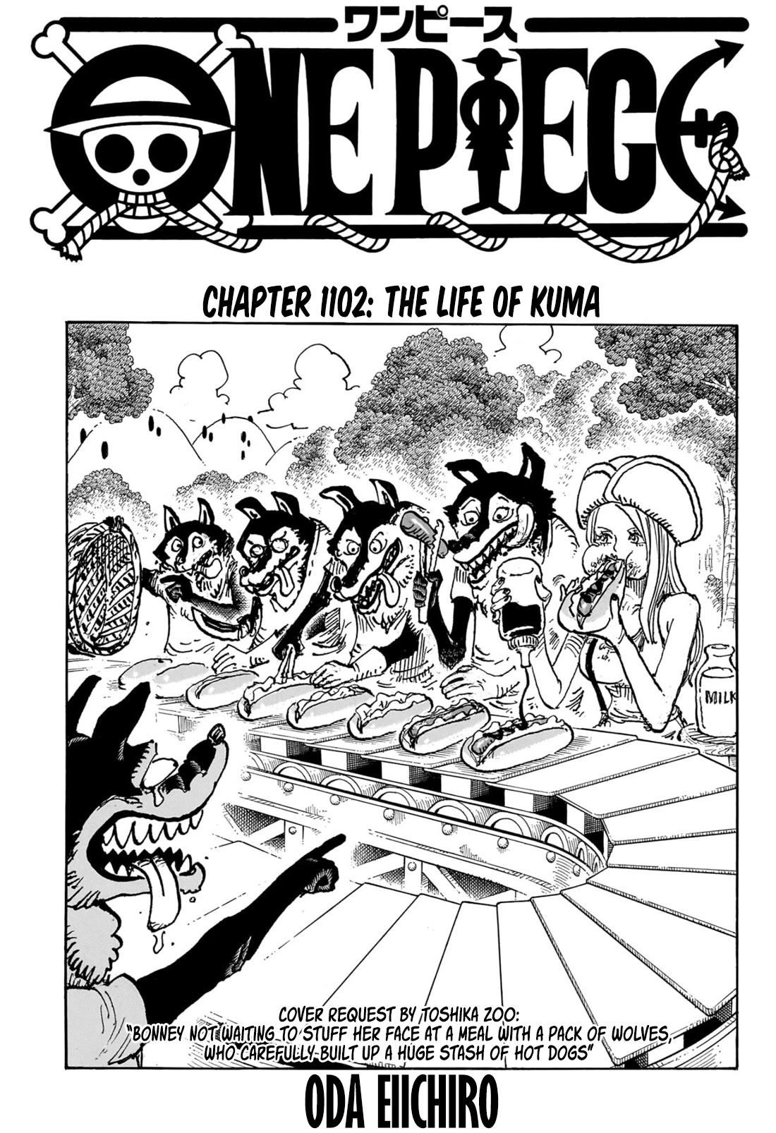 One Piece Manga Chapter 1102 page 2 - Kuma's Life