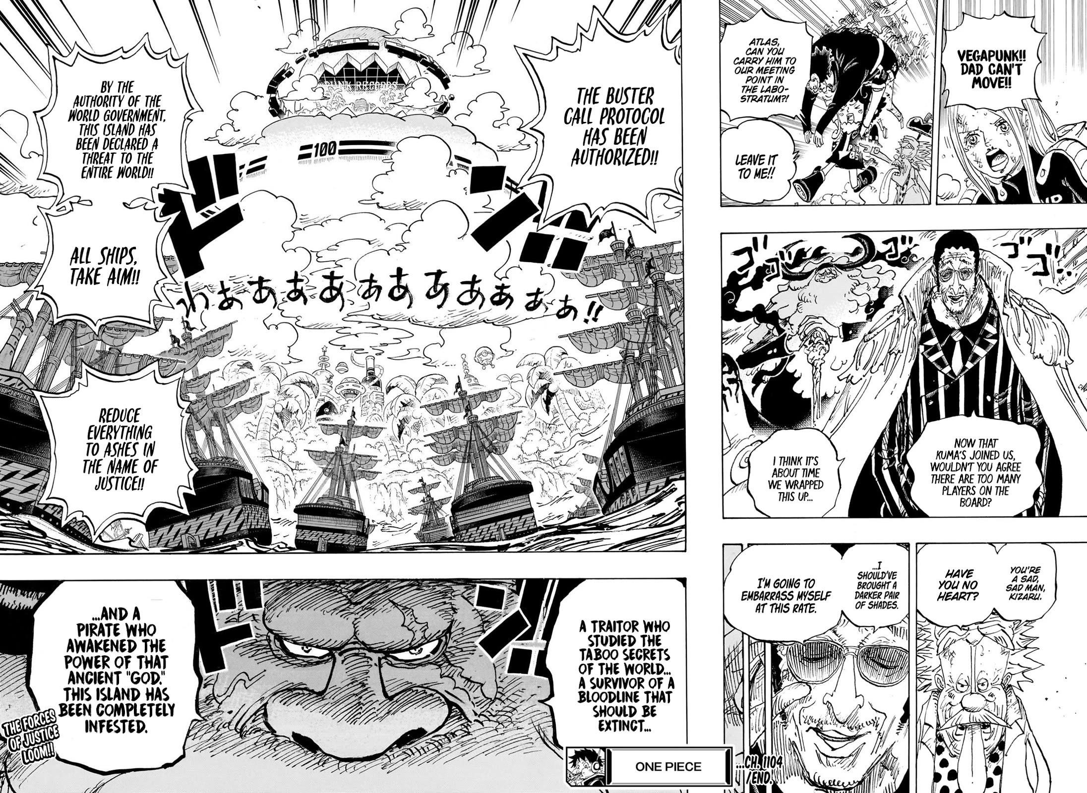 One Piece Manga Chapter 1104 page 13 - Thank You, Daddy