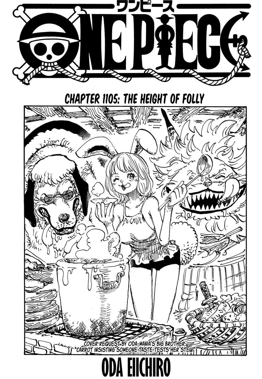 One Piece Manga Chapter 1105 page 1 - The Height Of Folly