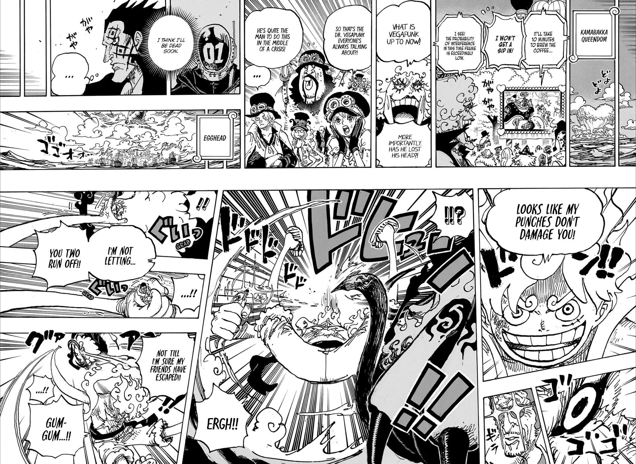 One Piece Manga Chapter 1109 page 8 - Interception
