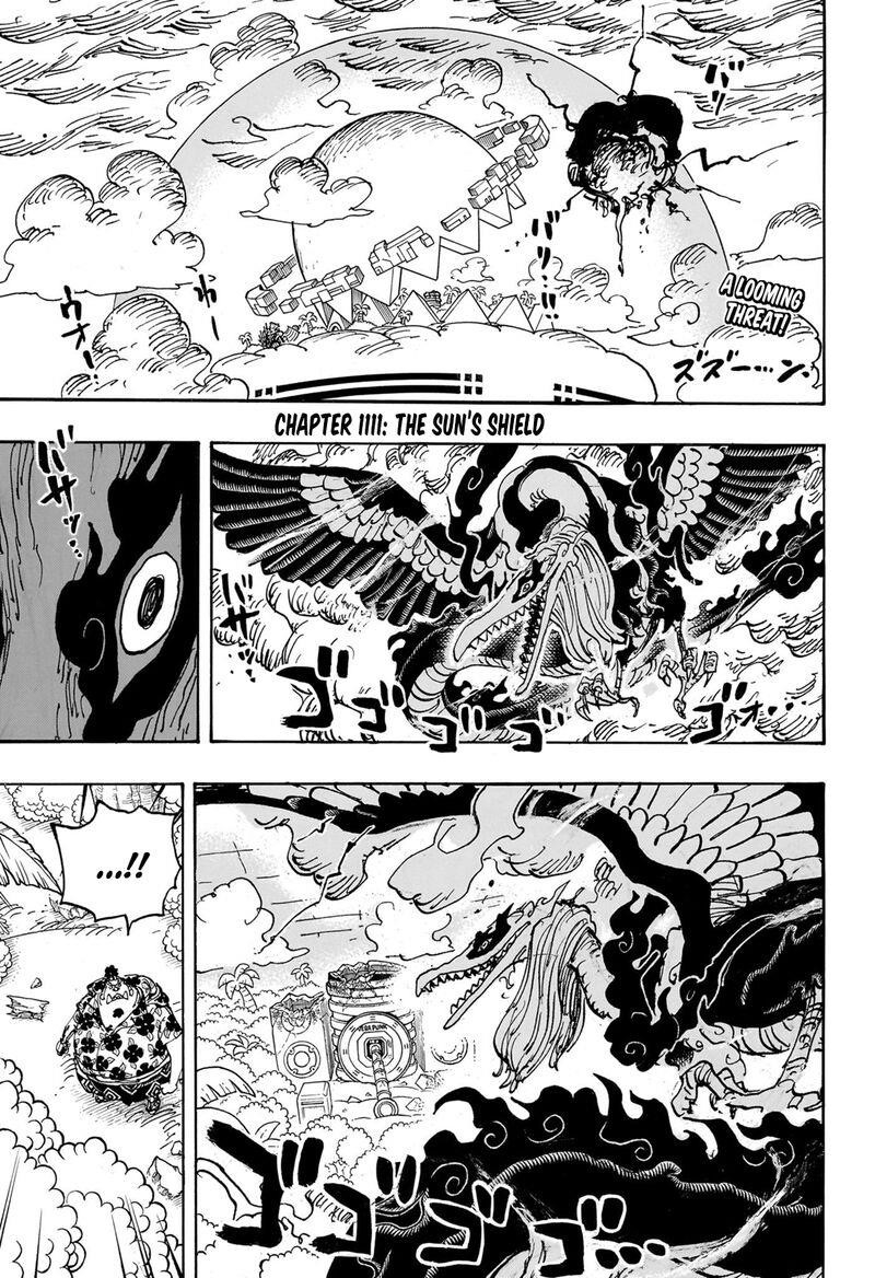 One Piece Manga Chapter 1111 page 3 - Sun-Shield