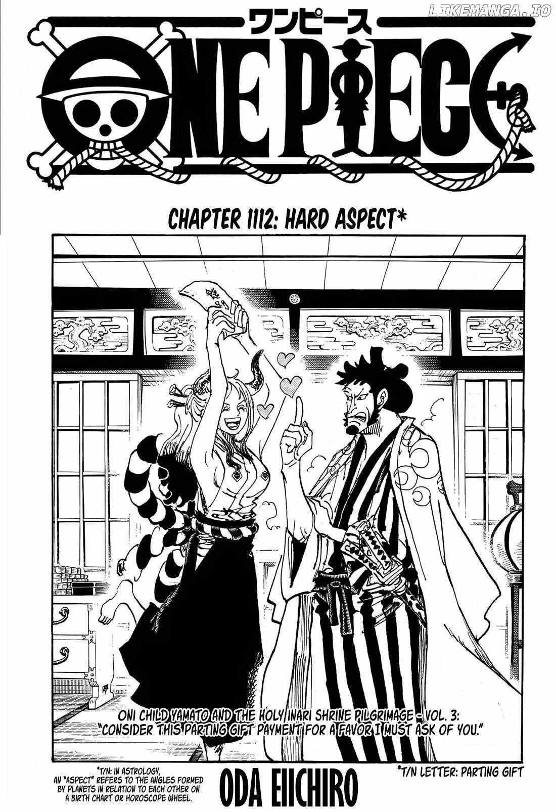 One Piece Manga Chapter 1112 page 1 - Hard Aspects
