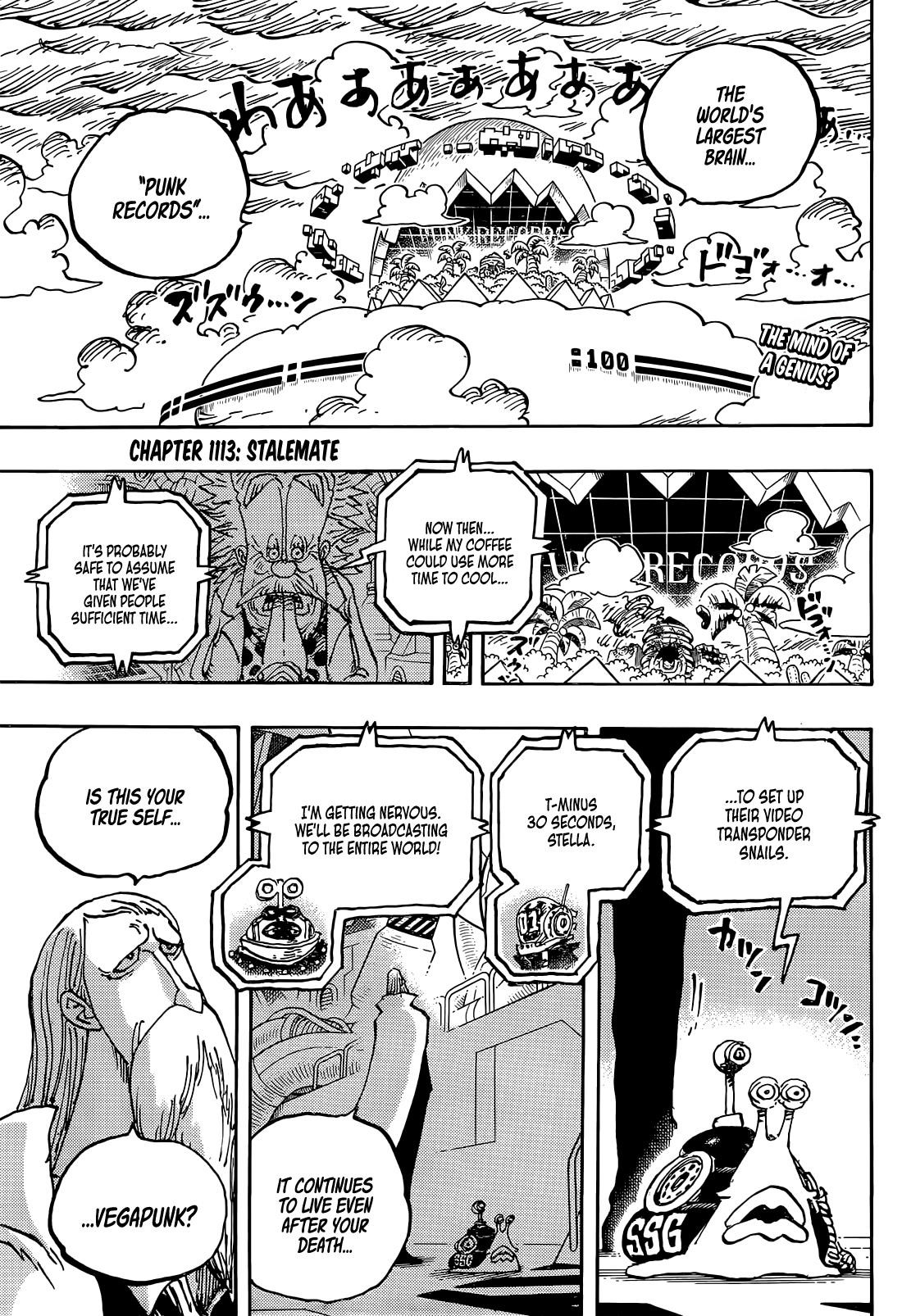 One Piece Manga Chapter 1113 page 2 - Stalemate