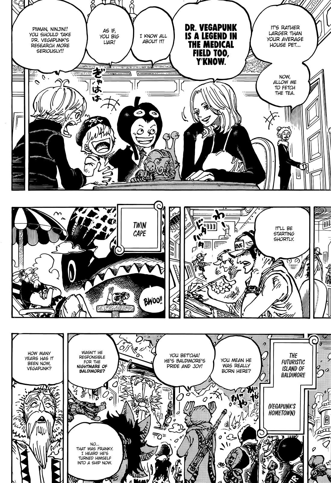 One Piece Manga Chapter 1113 page 4 - Stalemate