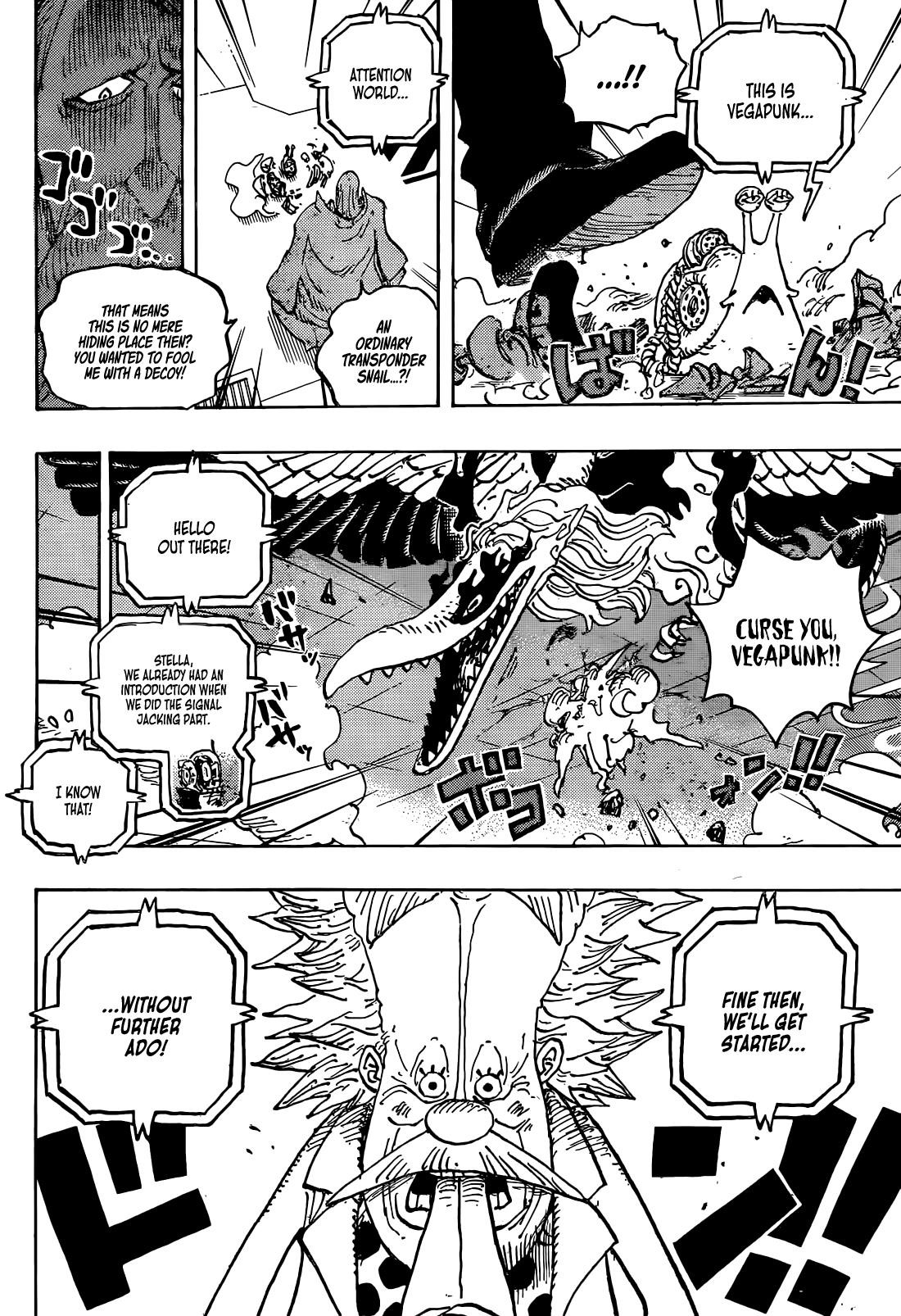 One Piece Manga Chapter 1113 page 6 - Stalemate