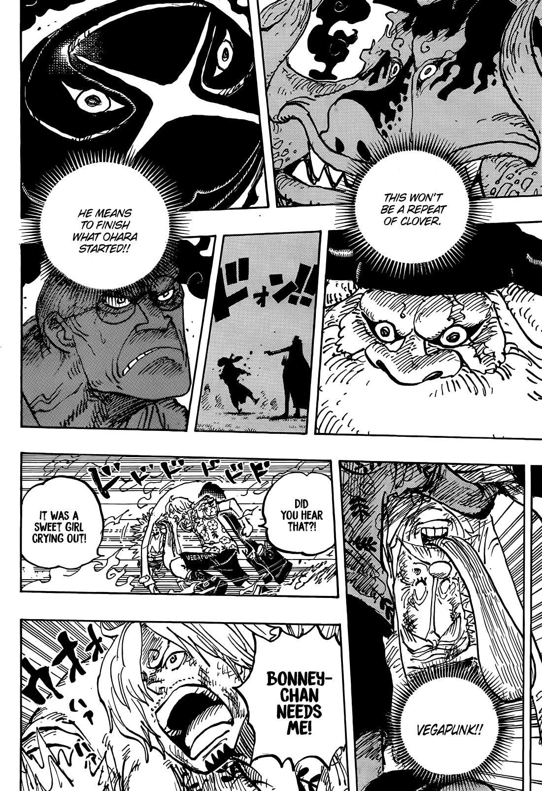 One Piece Manga Chapter 1113 page 8 - Stalemate