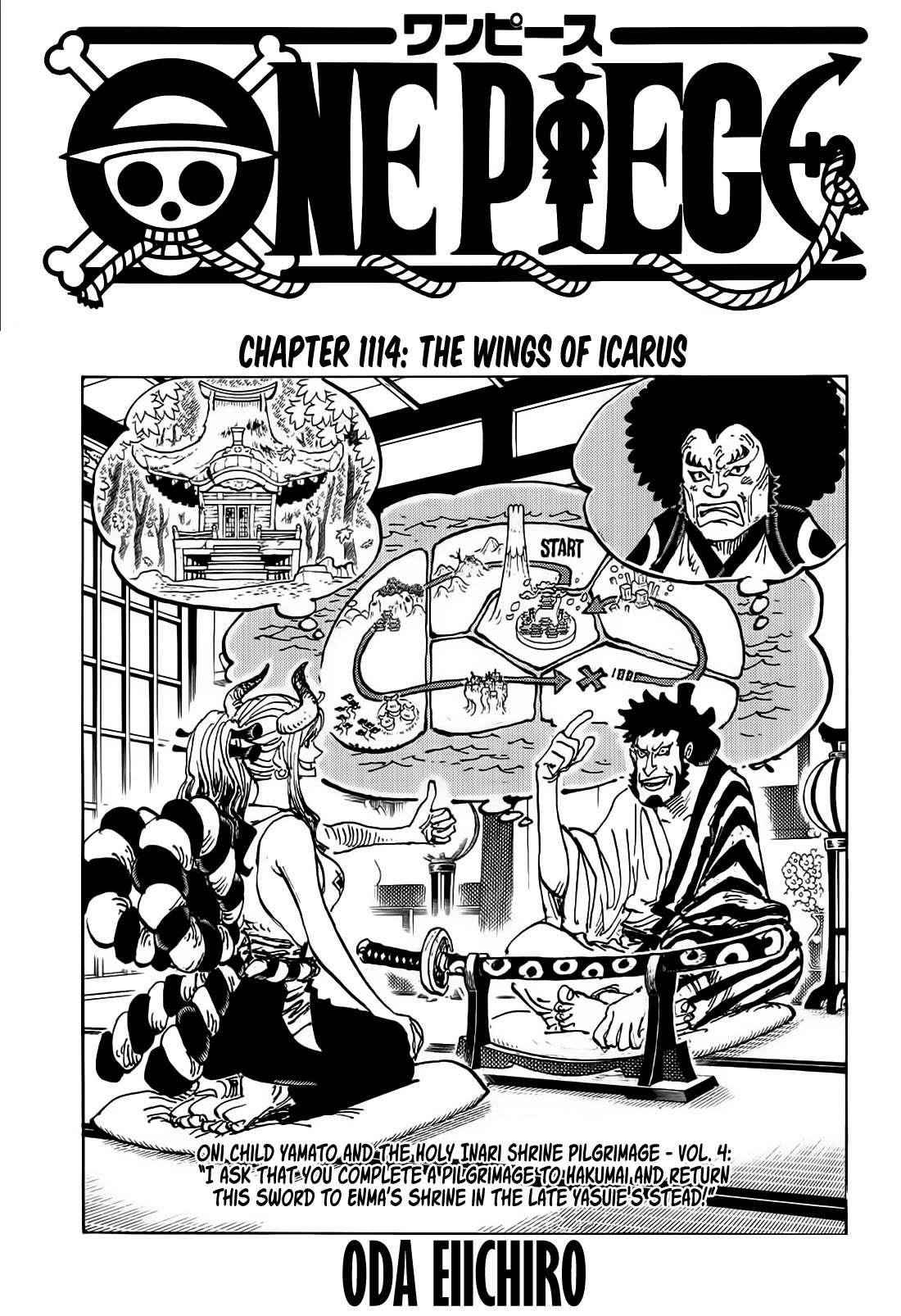 One Piece Manga Chapter 1114 page 1 - The Wings of Icarus