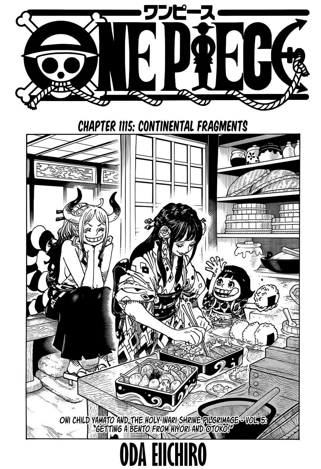 One Piece Manga Chapter 1115 page 1 - Pieces of a Continent