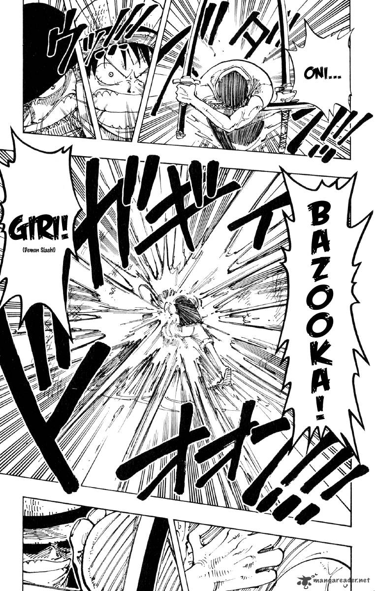 One Piece Manga Chapter 112 page 13 - Luffy vs. Zoro