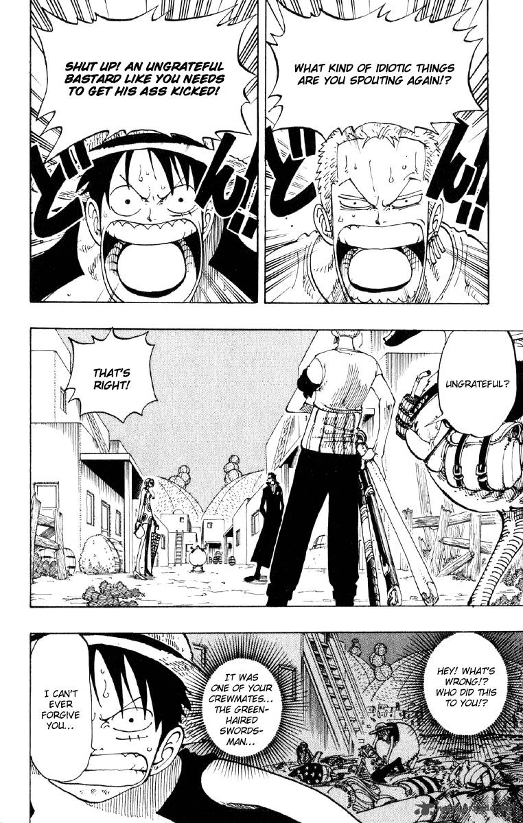One Piece Manga Chapter 112 page 2 - Luffy vs. Zoro