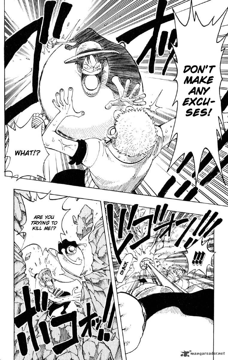 One Piece Manga Chapter 112 page 4 - Luffy vs. Zoro
