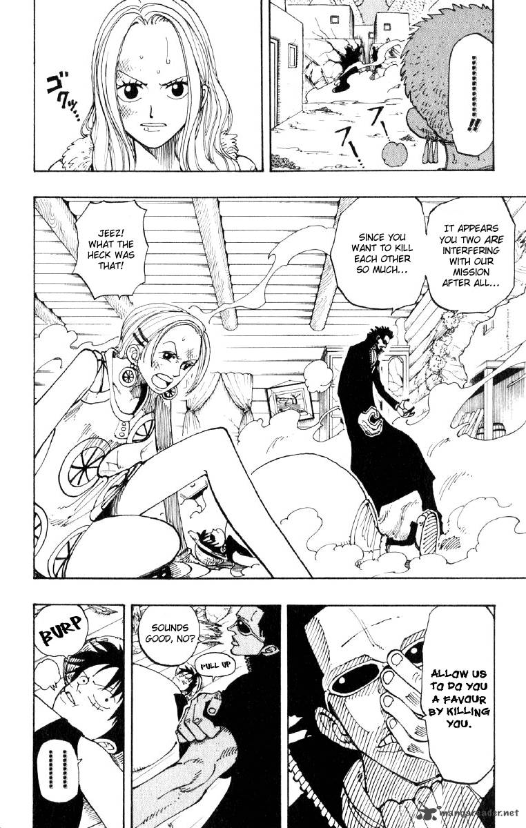 One Piece Manga Chapter 112 page 8 - Luffy vs. Zoro