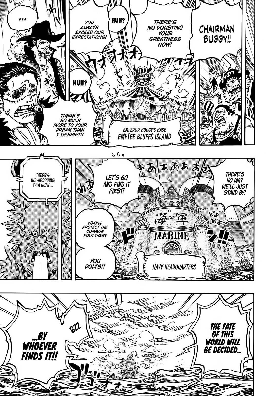 One Piece Manga Chapter 1121 page 13 - The Ebb and Flow of the Ages