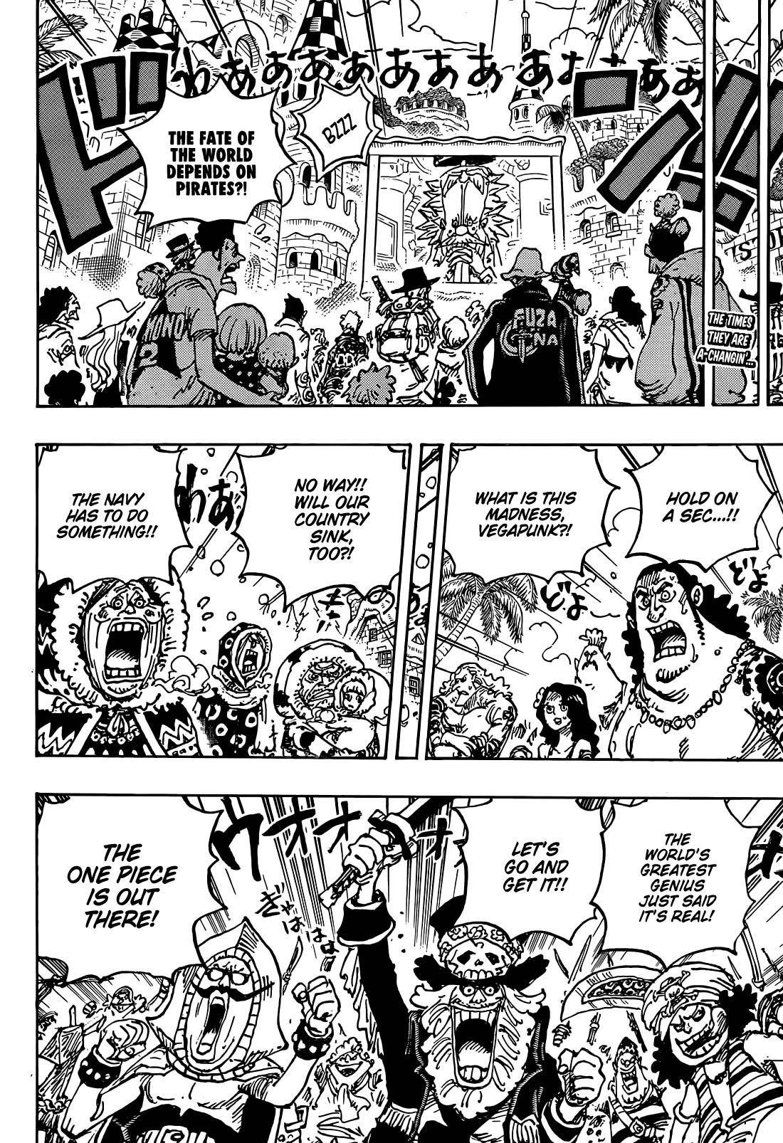 One Piece Manga Chapter 1122 page 3 - Time is Right