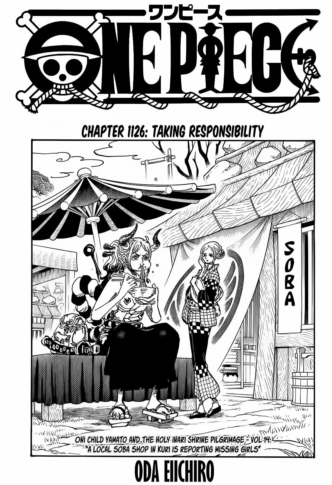 One Piece Manga Chapter 1126 page 1 - Settling the Score