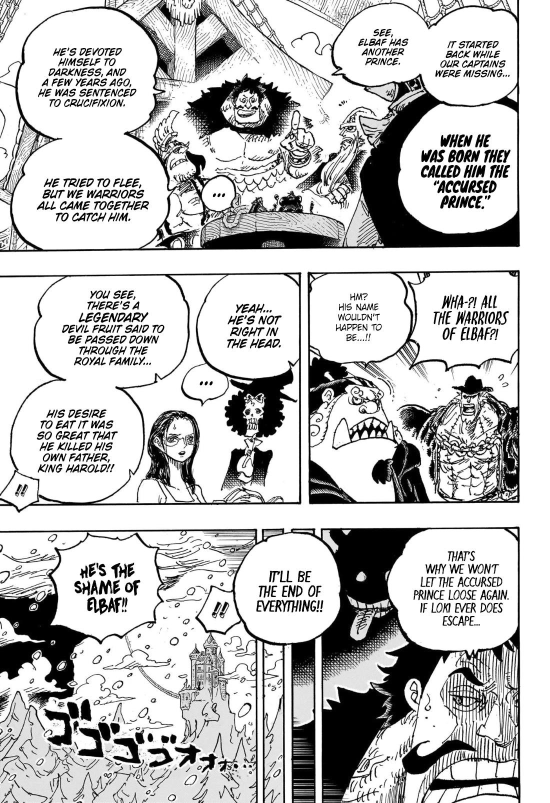 One Piece Manga Chapter 1130 page 11 - The Accursed Prince