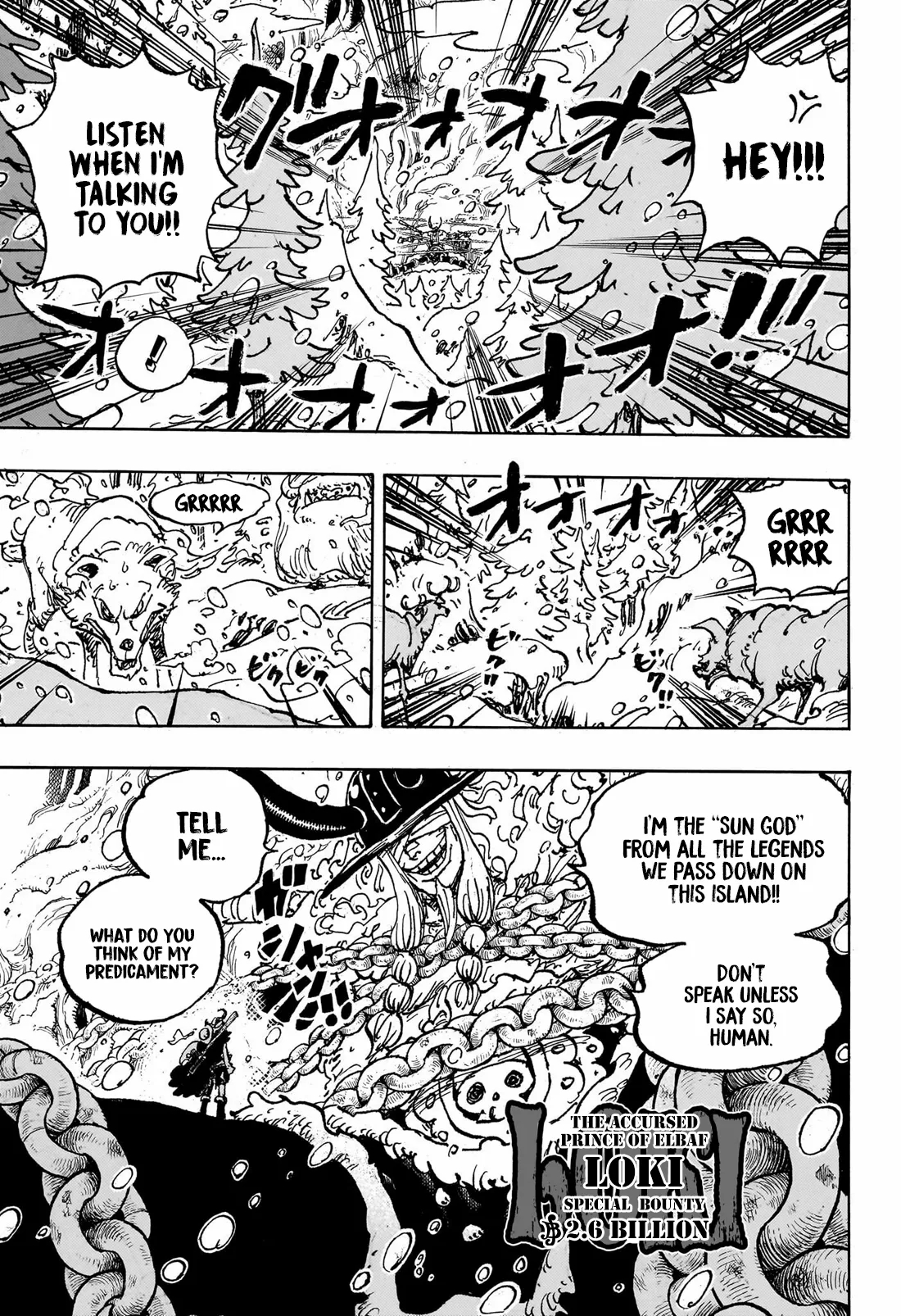 One Piece Manga Chapter 1131 page 3 - Loki in the Underworld